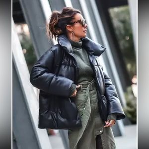 BAGATELLE black oversized puffer coat